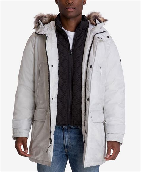 michael kors men's hooded bib snorkel co|Michael Kors Men's Hooded Bib Snorkel Parka, Created .